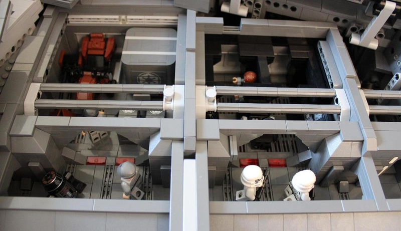 Illustration for article titled Custom LEGO Star Destroyer Is So Huge It Has A Three-Level Interior